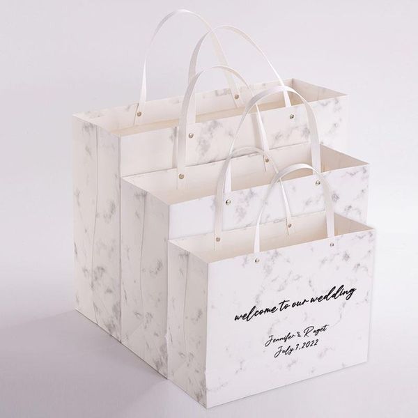 Подарочная упаковка ПК индивидуальные дизайнерские сумки персонализированные свадьба приветствуйте подружек невесты черная галстук -бабочка Bagsgift
