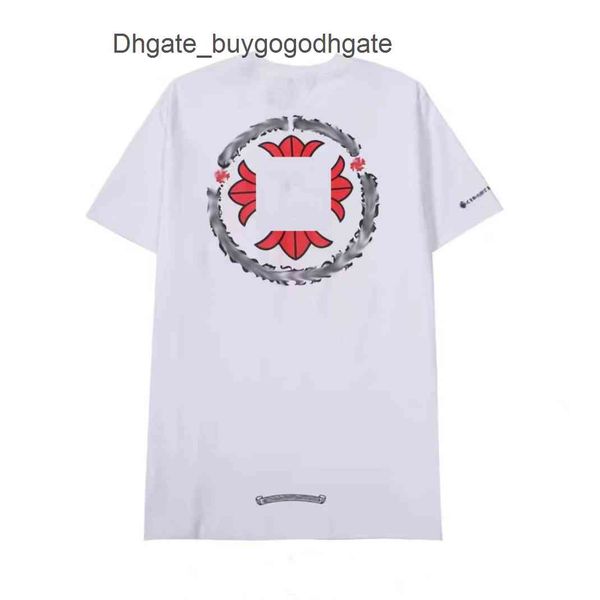 

men's ch luxury t shirts summer brand man t-shirt fashion women cross sanskrit tees letter horseshoe short sleeve designer tshirts boy, White;black