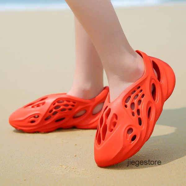 

new designers qinmin123 cool runner slide slippers soft sandals outdoor trainers sneakers sports walking kids size 16-31 a51d, Black;grey