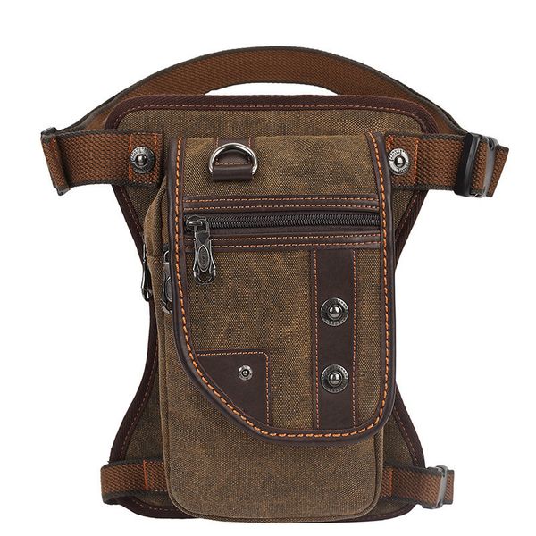 

2020 canvas leg sports bag for men thigh vintage fanny pack waist belt messenge bags nerka bum heuptas marsupio uomo hip ar02