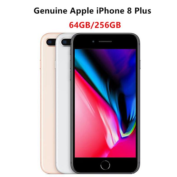 Telefoni originali Apple iPhone 8 Plus ricondizionati 5,5 pollici Fingerprint iOS A11 Hexa Core 3 GB RAM 64 GB 256 GB ROM Telefono cellulare 4G LTE sbloccato 6 pezzi