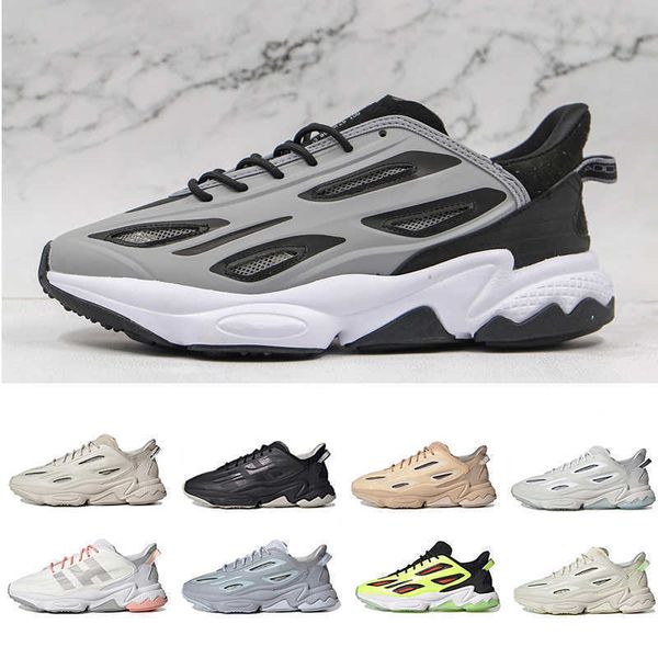 

2022 khaki leather ozweego celox mens womens casual shoes triple cloud black white sand pink red men women trainers sport sneaker jogging