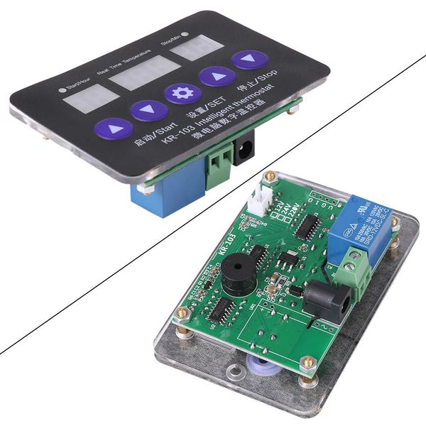 

12v digital temperature controller 10a thermostat control switch with probe
