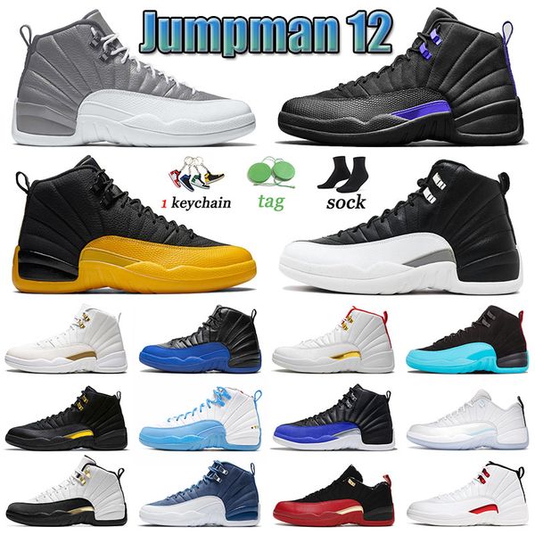 

stealth 12 jumpman men women basketball shoes playoffs university gold flu game twist 12s sneakers sports royalty utility grind dark concord