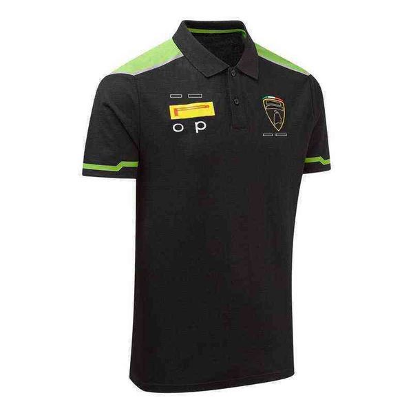 

new f1 polo shirt quick-drying t-shirt motorcycle suit formula one racing full zipper jacket large size can be customized men's and wom, White;black
