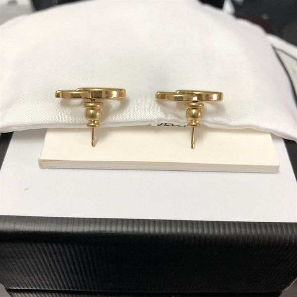 

2022 fashion hoop earrings stud aretes orecchini for women party wedding lovers gift jewelry engagement204t, Golden;silver