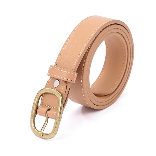

belts mens womens belt black genuine leather gold smooth buckle with orange box dust bag orange gift #vz01, Black;brown