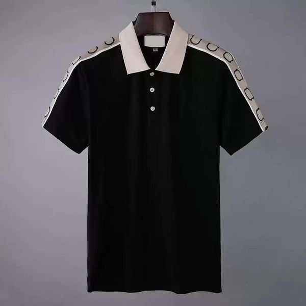 Дизайнерские мужские рубашки Polo летние поло в топ-вышивании Men T Roomts Fashion Shirt Unisex High Street Casual Top Size M-XXXL