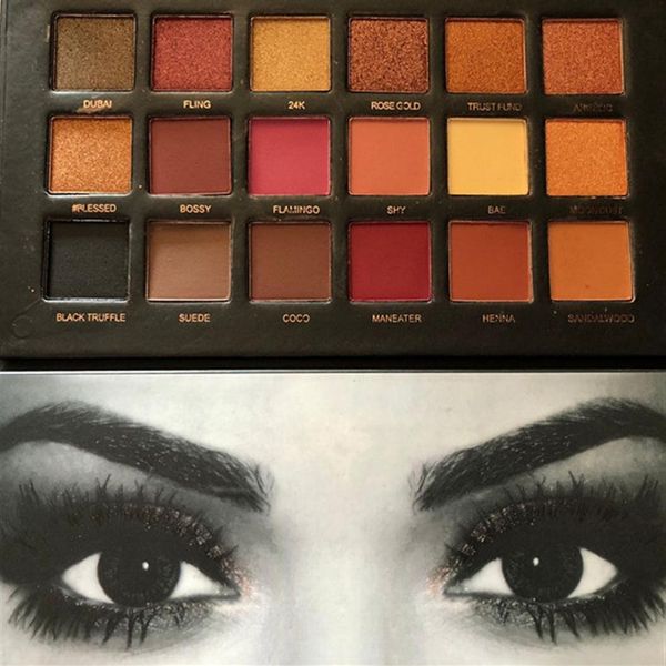 

textured eye shadow palette 18 colors shimmer matte eyeshadow pro eyes 1pcs231d
