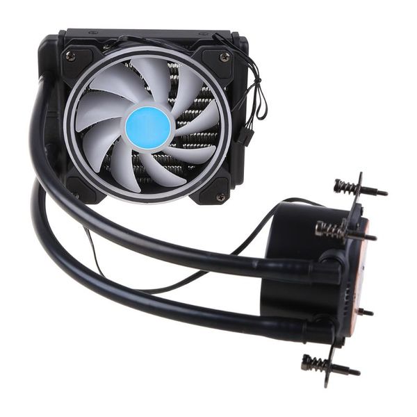 Ventole Raffreddamento Ventola PWM silenziosa Radiatore RGB colorato con tubo di raffreddamento ad acqua in polimero FEP Profilo basso da 120 mm per Intel/amd/LGAFans