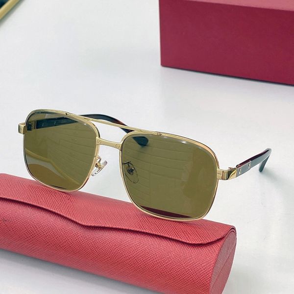 

men metal sunglasses personality pilot glasses frames gold classic screws design polarized light outdoor driving and fishing eye protection, White;black