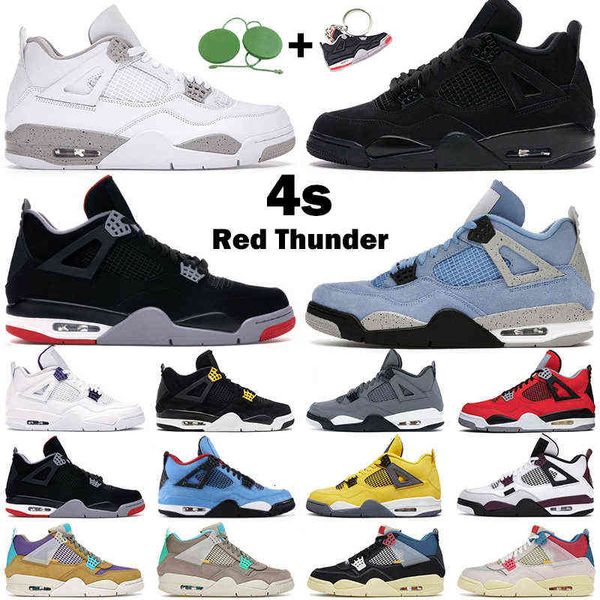 

mens basketball shoes 4s jumpman 4 pure money black cat shimmer fire red metallic purple white cement loyal blue men sports sneakers
