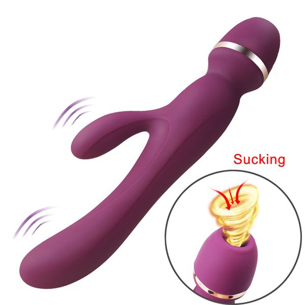 Neue saugende Zauberstab-Vibratoren für Frauen, weibliche Klitoris-Nippel-Sauger für Erwachsene, sexy Spielzeuge für Frauen, Finger-Vibrator-Paare