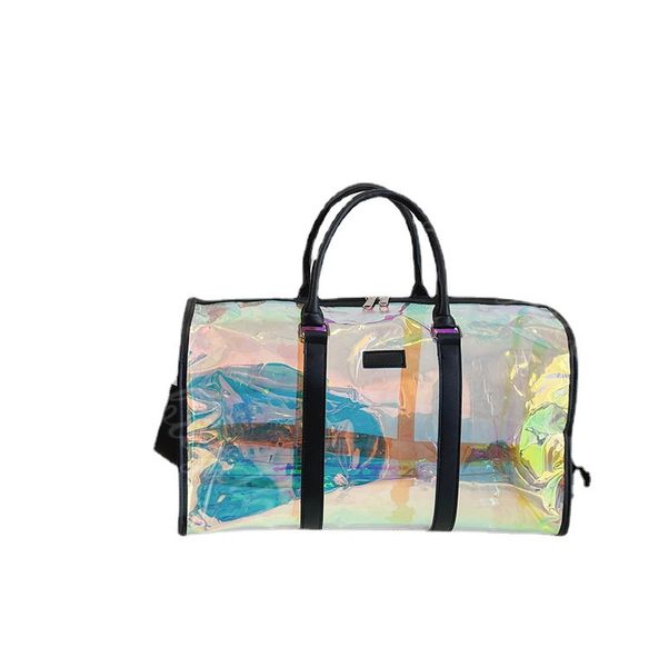

hbp designer luxury bag large capacity travel and women's sports leisure transparent fitness new laser one shoulder handbag