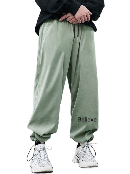 

men letter graphic drawstring waist pants a7m9#, Black