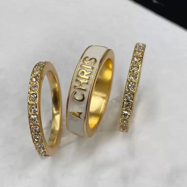 

love ring designer rings set women gold band rings engagement jewelry for lady party wedding lovers gift with box, Slivery;golden