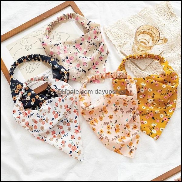 

headbands hair jewelry womens elastic bands silk satin scrunchie ties ponytail holder drop delivery 2021 dhv17, Silver