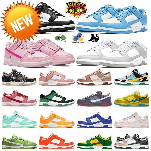 

triple pink casual shoes for men women sneakers designer panda unc syracuse grey fog university red varsity green chicago outdoor gai dunked, Black