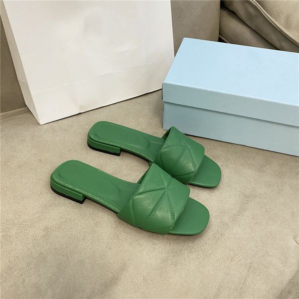 

2022 classics woman shoes slipper leather flat sandals fashion designers slides slide rubber ladies beach p sandal women slippers sandals, Black
