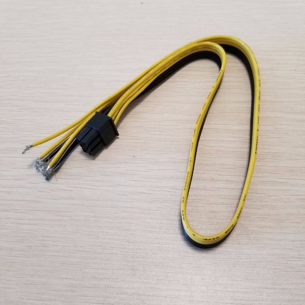 PCI-E-Grafikkarte, 6-poliges Netzteilkabel, 18 AWG-Draht für ATX-Netzteil, DIY, 50 cm