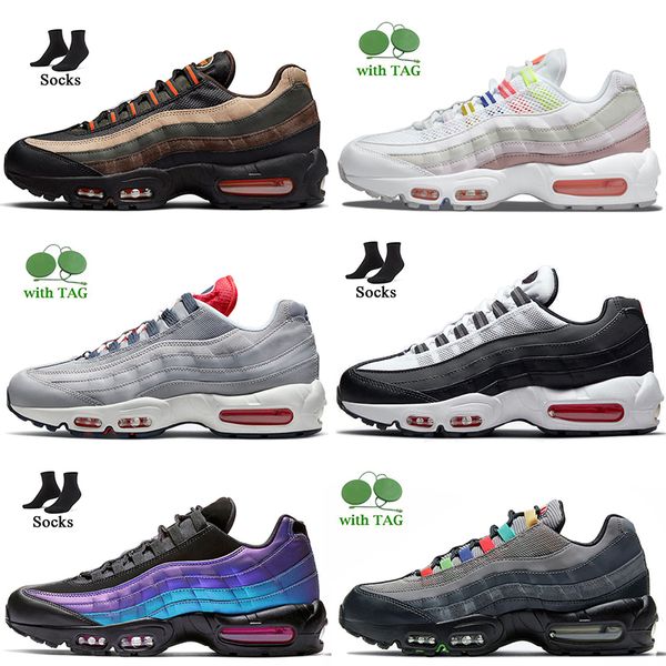 

sport running shoes women mens airmx max 95 95s dark army white multi light p blue pink bordeaux khaki total orange world black nyc taxi ama