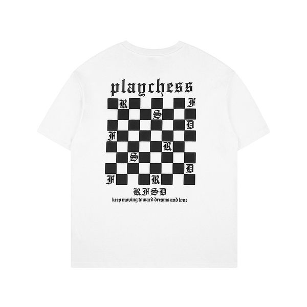 

branded mens t-shirts 100% cotton printed checkerboard short sleeve women tee shirts clothing funny summer casual fashion cooler streetwear, White;black