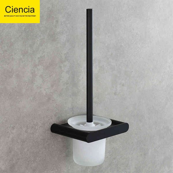 

wall stickers stainless steel black toilet brush holder set long handle el bathroom wall mounted cleaning 2qq0