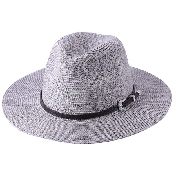 Соломенная шляпа для женщин большого размера для женщин Летняя бумага Панама Джаз -пляж