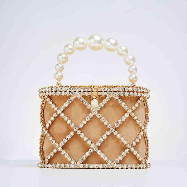 

evening bag plaid crystal clutch women 2022 luxury rhinestone wedding purse and handbag designer diamond metal shoulder 220622