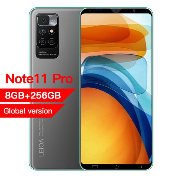 

global version note 11 pro smartphone 8gb 256gb android 11 celular 48mp camera 5000mah face id unlocked 5g phone mobile phones