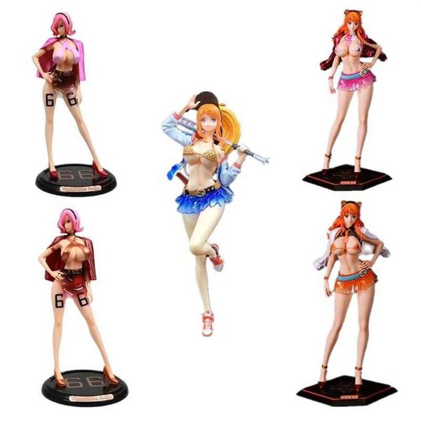 

34cm anime one piece figures nami pvc action figure toy gk pop girls f307a