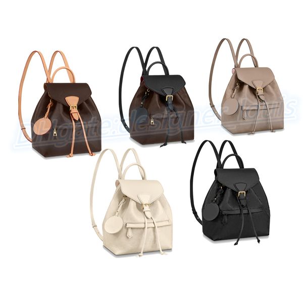 

designer bookbag genuine leather tote mini school bag luxury womens mens backpack montsouris handbag shoulder bags bookbags embossing fashio