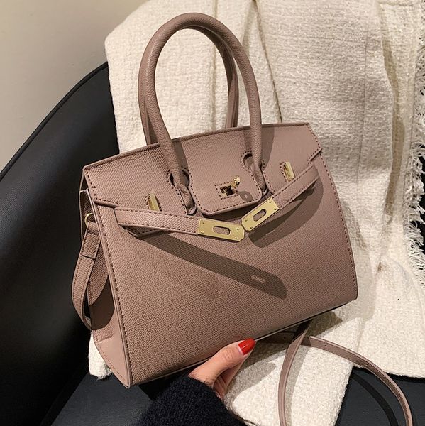 

bag large capacity womens bag 2021 new trendy autumn and winter handbag platinum kelly bag all-match shoulder messenger for women