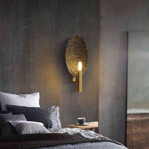 

pendant lamps creative art designer all copper wall lamp postmodern light luxury soft decoration nordic living room bedroom background