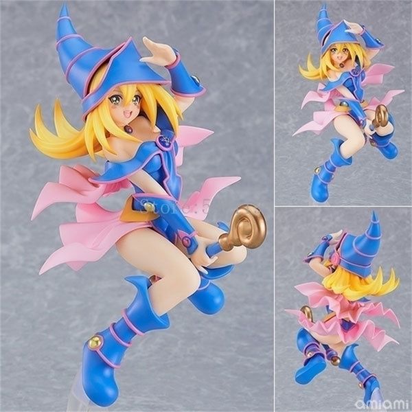 21cm POP UP Dark Magician Girl Sexy Anime Figure YuGiOh Duel Monsters Action Figure Collection Modello Doll Toys 220815