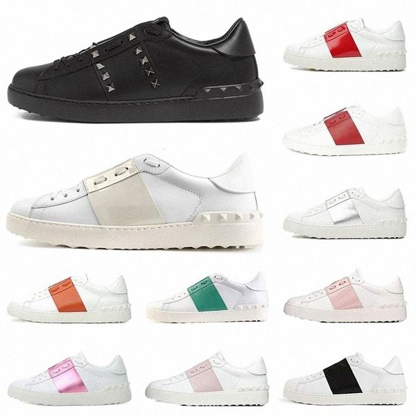 

mens womens fashion spikes dress shoes new arrival 2021 trainers all black white pink green red sneakers size 35-46 a62p#