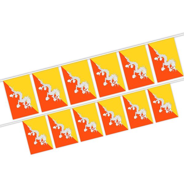 

bhutan string flag 20 flag world country national hanging mini banner for party decoration