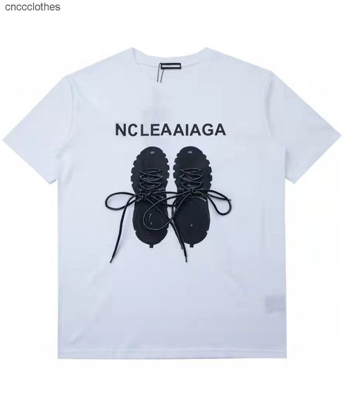 

blencige the correct version has been tested. 2022 summer b black shoes wear rope short sleeved t-shirts for men and women, White
