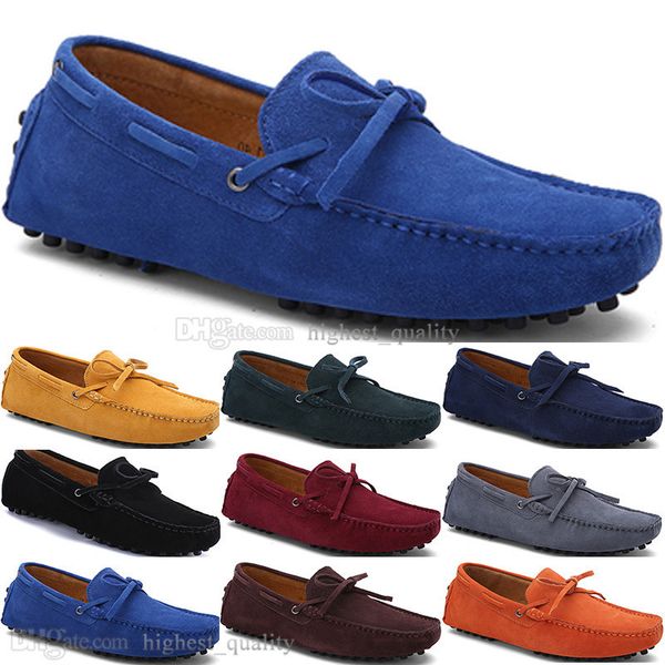 

2149 new fashion mens casual shoes leather british style spring couple genuine peas scrub men rive lazy man overshoes outdoor comfortable br, Black