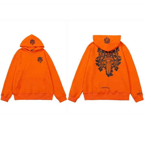 

brand classic mens hoodies designer fashion ch sweatshirts horseshoe cross print jacket women casual quality luxury pullover hooded13, Black