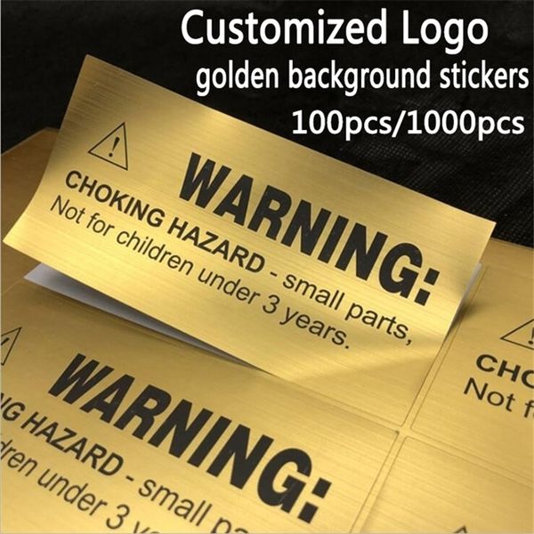 100pcs47cm escovado dourado prateado background tag tag impermeabilizada nomes personalizados etiqueta de selo 220618