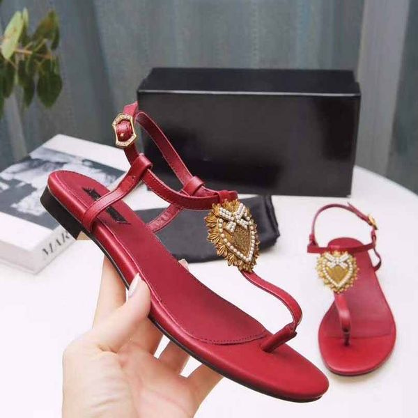 Diseñador-2020 sandalias planas clásicas para mujer chanclas de diseñador para mujer color negro rojo sexy sandalias de viaje informales de cuero bohemio para mujer