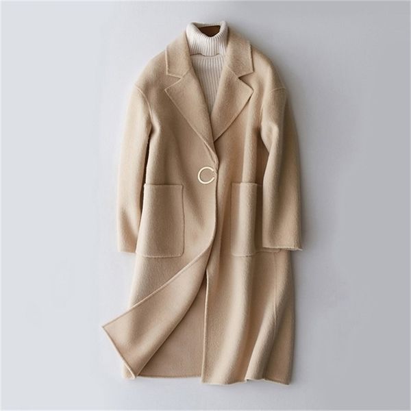 

wool coat women fashion style coat for the women 201215, Black