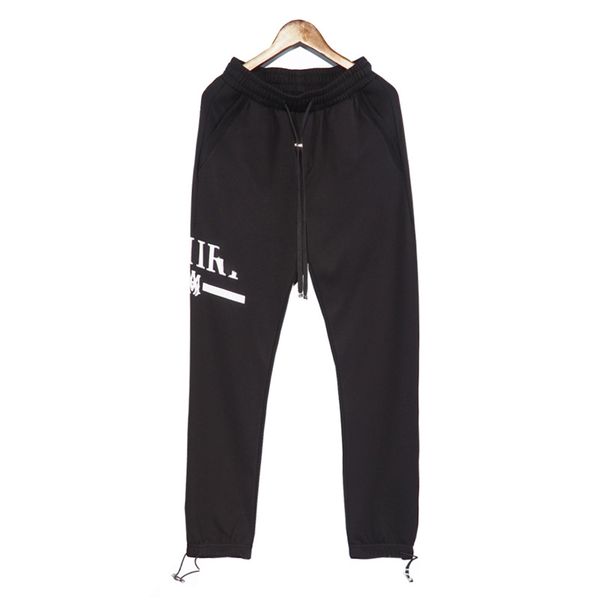 

designer pants men pants cargo pure cotton sweatpant tech fleece tassel letters jogger loose casual oversized version jogging terry pant jog, Black