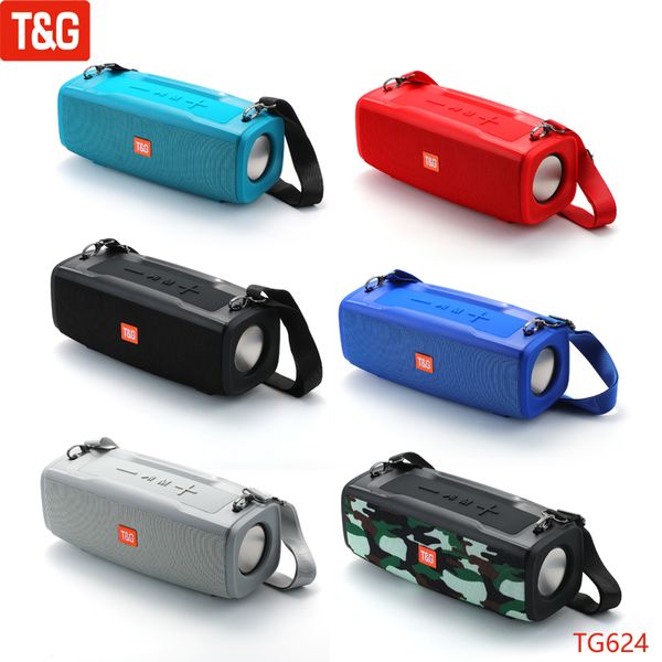 TG624 Alto -falante portátil Bluetooth LED sem fio boombox boombox à prova d'água Alto -falante ao ar livre Subwoofer Estéreo alto -falante