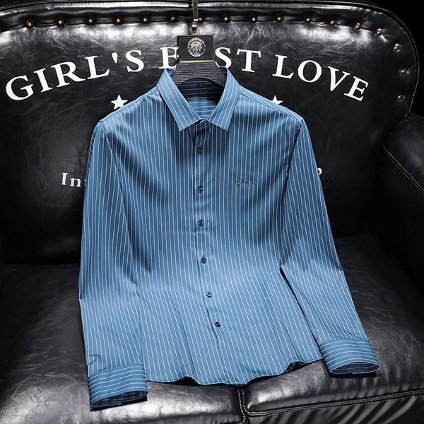 

men's casual shirts designer 2810-2 lily's family mainly promotes spring long sleeved shirts vz1o2022, White;black