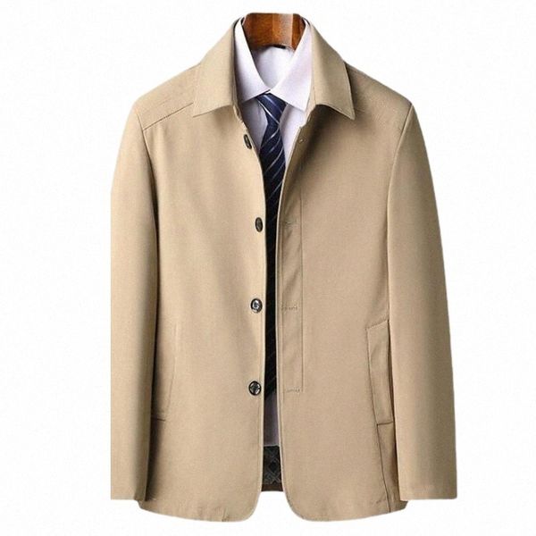 

men's jacket casual coats turndown collar simple middle-aged elderly men dad clothes office outerwea jackets l3oz#, Black;brown