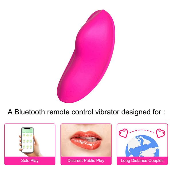 Vibradores vestíveis Feminino Orgasmo Masturbador Estimulador de Clitóris APP sem fio Controle Remoto Calcinhas Brinquedos Sensuais para Adultos