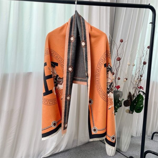

62% off 2022 autumn and winter new scarves scarf women's air conditioning shawl cashmere like warm jacquard versatile short beard tasse, Blue;gray