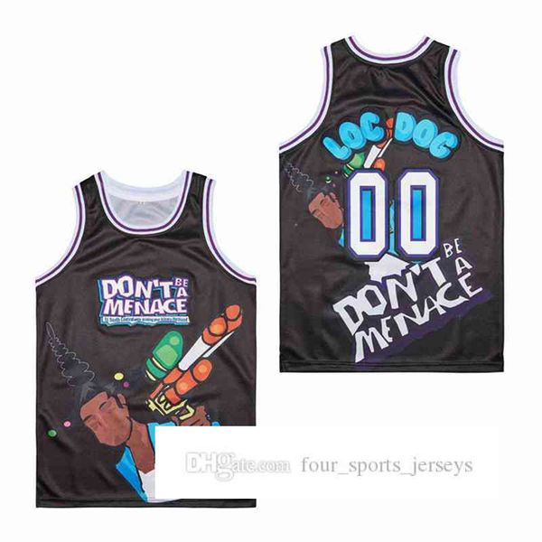 

00 loc doc dont be a menace to south central movie baseball jersey, Blue;black